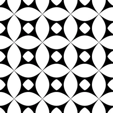 Vector seamless pattern. Abstract stylish background with stylized petals Stock Illustration