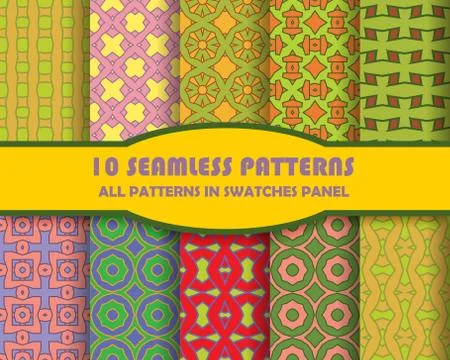 Vector seamless pattern. Abstract stylish background Stock Illustration