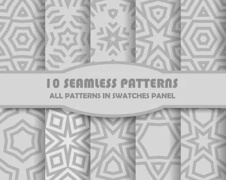Vector seamless pattern. Abstract stylish background Stock Illustration