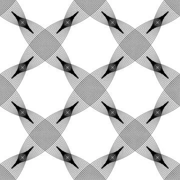 Vector seamless pattern. Abstract stylish background with stylized petals eps Stock Illustration