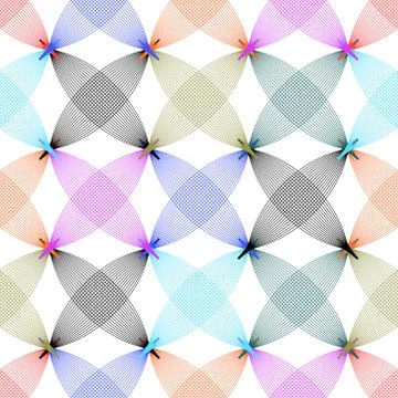 Vector seamless pattern. Abstract stylish background with stylized petals eps Stock Illustration