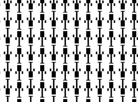 Vector seamless pattern, abstract texture background, repeating tiles, two co Illustrazione stock