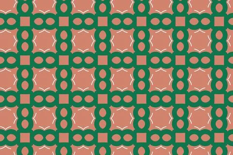 Vector seamless pattern, abstract texture background, repeating tiles, three  Stock Illustration