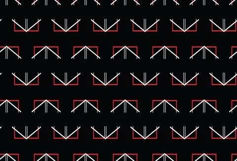 Vector seamless pattern, abstract texture background, repeating tiles, four c Illustrazione stock
