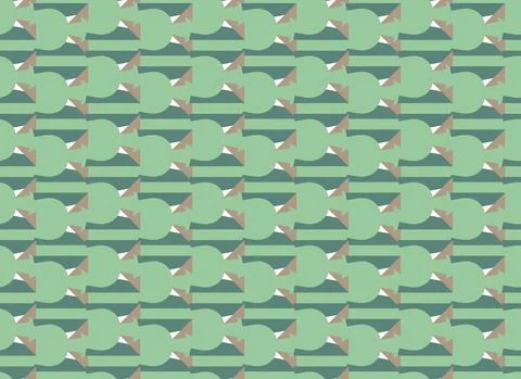 Vector seamless pattern, abstract texture background, repeating tiles, four c Stock Illustration