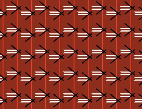 Vector seamless pattern, abstract texture background, repeating tiles, four c Stock Illustration