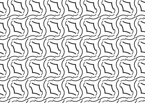 Vector seamless pattern, abstract texture background, repeating tiles, two co Illustrazione stock