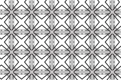 Vector seamless pattern, abstract texture background, repeating tiles, five c イラスト素材