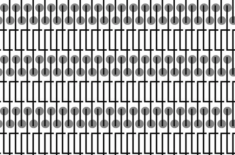Vector seamless pattern, abstract texture background, repeating tiles, three  Illustrazione stock