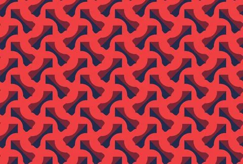 Vector seamless pattern, abstract texture background, repeating tiles, three  Illustrazione stock