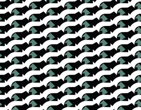 Vector seamless pattern, abstract texture background, repeating tiles, three  Stock Illustration