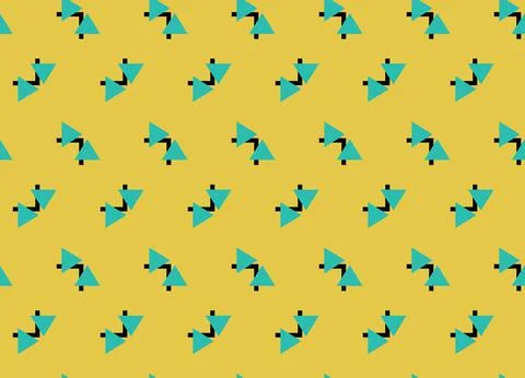 Vector seamless pattern, abstract texture background, repeating tiles, three  Stock Illustration