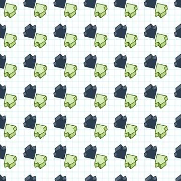 Vector seamless pattern of arrows surround-like cursors Illustrazione stock