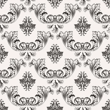 Vector seamless pattern with art ornament for design Stock Illustration