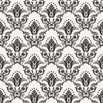 Vector seamless pattern with art ornament for design Illustrazione stock