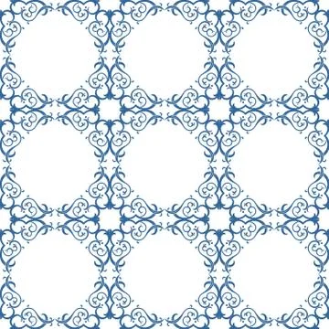 Vector seamless pattern with art ornament for design Stock Illustration