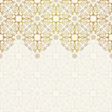 Vector seamless pattern with art ornament for design Stock Illustration