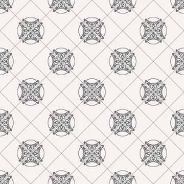 Vector seamless pattern with art ornament for design Illustrazione stock