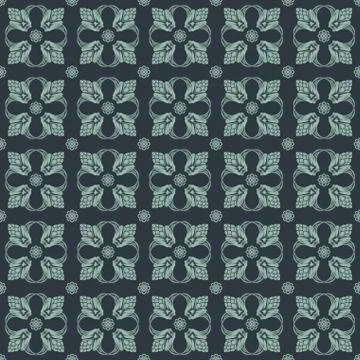 Vector seamless pattern with art ornament for design Stock Illustration