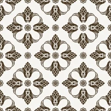 Vector seamless pattern with art ornament for design Stock Illustration