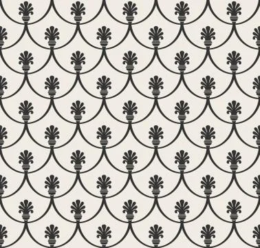 Vector seamless pattern with art ornament for design Stock Illustration