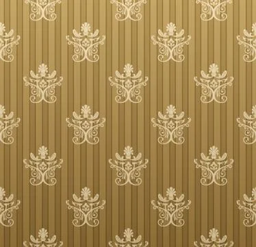 Vector seamless pattern with art ornament for design Stock Illustration