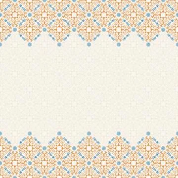 Vector seamless pattern with art ornament for design Illustrazione stock