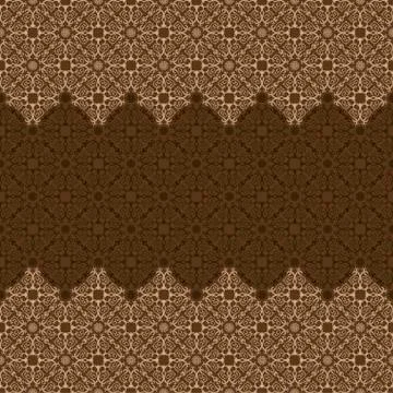 Vector seamless pattern with art ornament for design Illustrazione stock