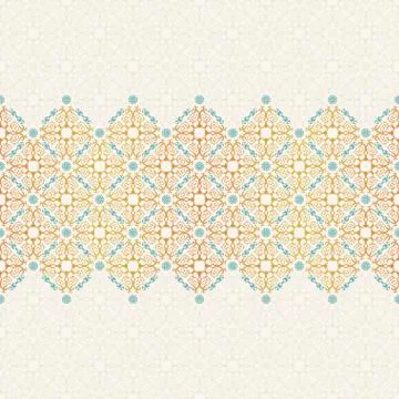 Vector seamless pattern with art ornament for design Stock Illustration