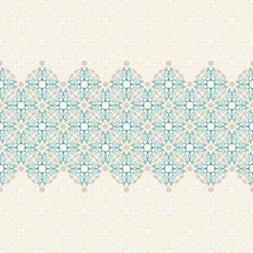 Vector seamless pattern with art ornament for design Stock Illustration