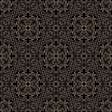 Vector seamless pattern with art ornament for design Stock Illustration