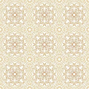Vector seamless pattern with art ornament for design Stock Illustration