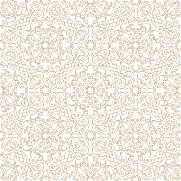 Vector seamless pattern with art ornament for design Stock Illustration