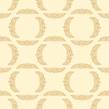 Vector seamless pattern with art ornament for design Stock Illustration