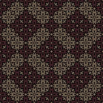 Vector seamless pattern with art ornament for design Stock Illustration