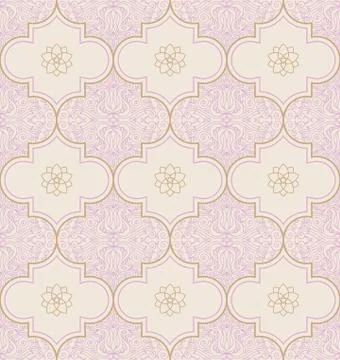 Vector seamless pattern with art ornament for design Illustrazione stock