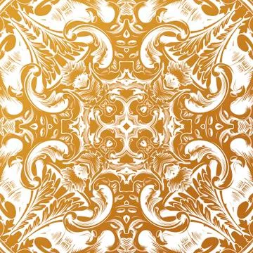 Vector seamless pattern with art ornament for design 스톡 일러스트