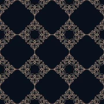 Vector seamless pattern with art ornament for design Stock Illustration