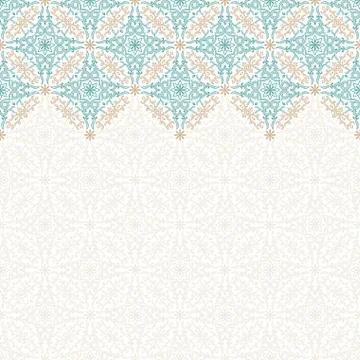 Vector seamless pattern with art ornament for design Stock Illustration