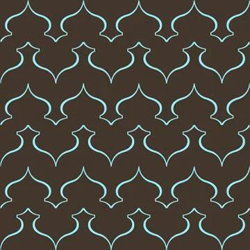 Vector seamless pattern with art ornament for design Stock Illustration