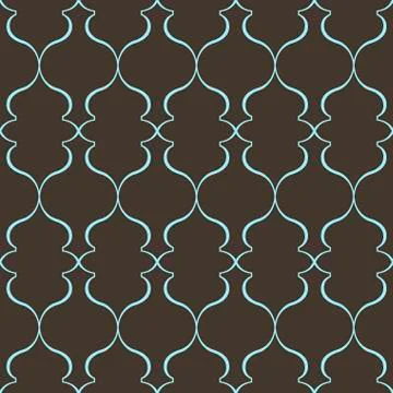 Vector seamless pattern with art ornament for design Illustrazione stock