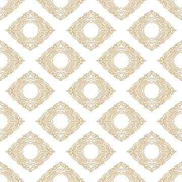 Vector seamless pattern with art ornament for design Illustrazione stock