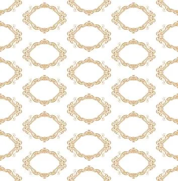 Vector seamless pattern with art ornament for design Stock Illustration