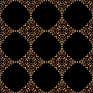 Vector seamless pattern with art ornament for design Stock Illustration