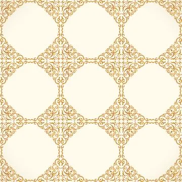 Vector seamless pattern with art ornament for design Stock Illustration