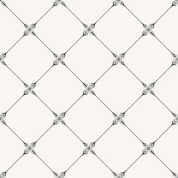 Vector seamless pattern with art ornament for design Illustrazione stock