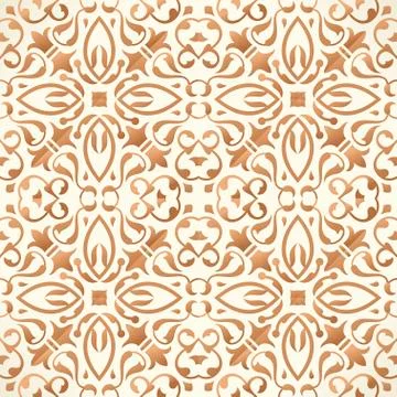 Vector seamless pattern with art ornament for design Stock Illustration