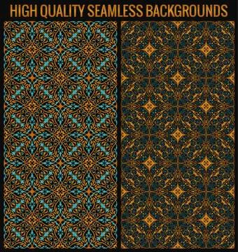 Vector seamless pattern with art ornament for design Stock Illustration