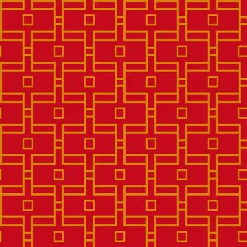 Vector seamless pattern in asian style. Stock Illustration