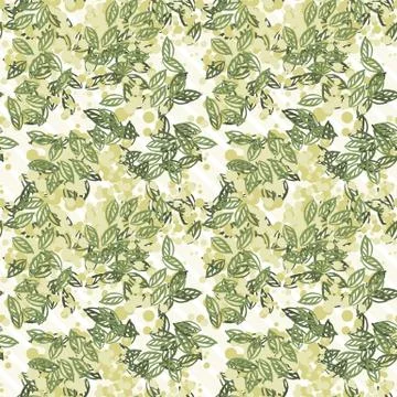 Vector seamless pattern of autumn leaves Illustrazione stock